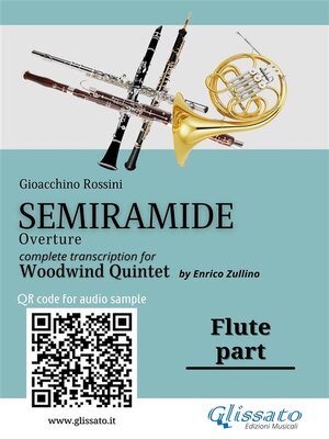 cover image of Flute part of "Semiramide" overture for Woodwind Quintet